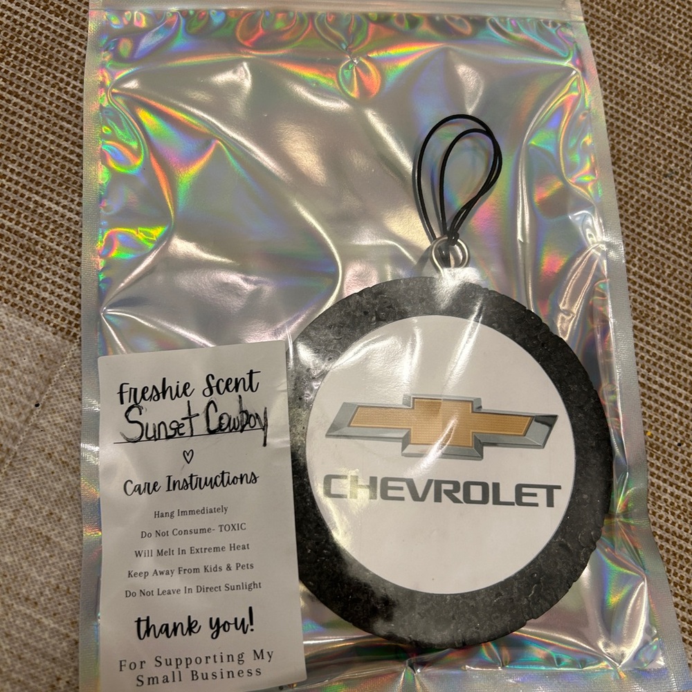 Black and Gold Air Freshener